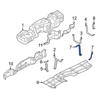 Ford OE - Rear Right Fuel Tank Skid Plate Bracket