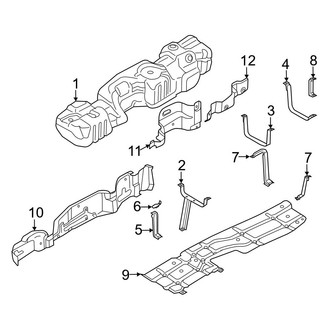 Ford OE - Fuel System Components (Tank & Brackets), (7.3L)