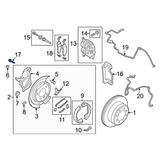 Ford OE - Disc Brake Caliper Anchor Plate Bolt