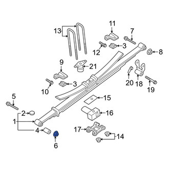 Ford OE - Front Leaf Spring Nut