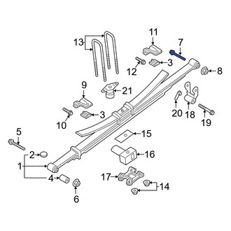 Ford OE - Rear Leaf Spring Shackle Bolt