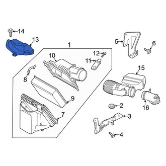 Ford OE - Front Upper Engine Air Intake Hose
