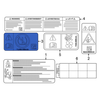 Ford OE - Tire Information Label
