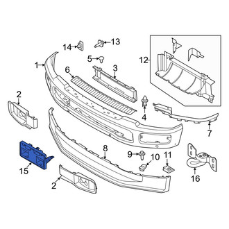 Ford OE - Front License Plate Bracket