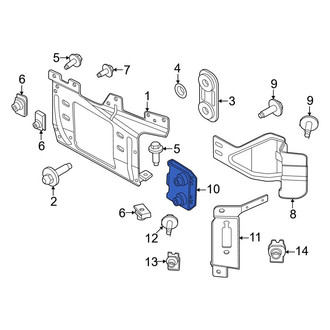 Ford OE - Bumper Face Bar Nut