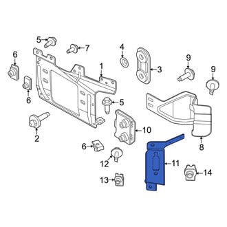 Ford OE - Front Left Outer Bumper Face Bar Bracket
