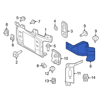 Ford OE - Front Left Inner Bumper Face Bar Bracket