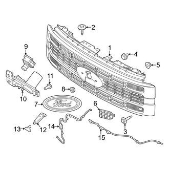 Ford OE - Grille & Components (W/O Appearance Packages), (XL / XLT)