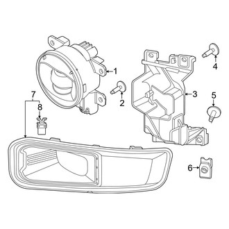 Ford OE - Front Lamps - Fog Lamps (LED), (King Ranch / Lariat / Platinum / XL / XLT)