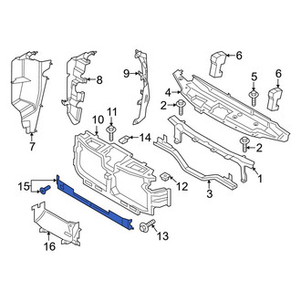 Ford OE - Front Upper Radiator Support Air Deflector