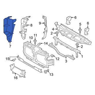 Ford OE - Front Left Outer Radiator Support Baffle