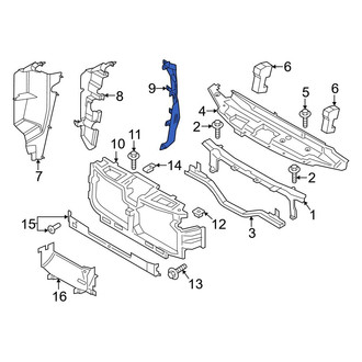 Ford OE - Front Lower Radiator Support Air Deflector