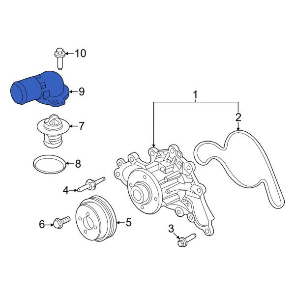 Engine Coolant Thermostat Housing