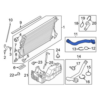 Ford OE - Upper Radiator Coolant Hose