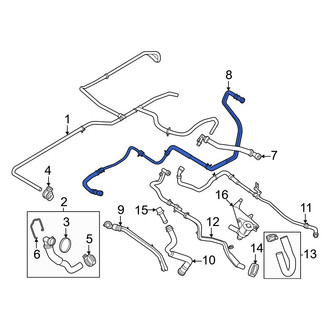 Ford OE - HVAC Heater Hose
