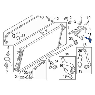 Ford OE - Engine Coolant Overflow Hose