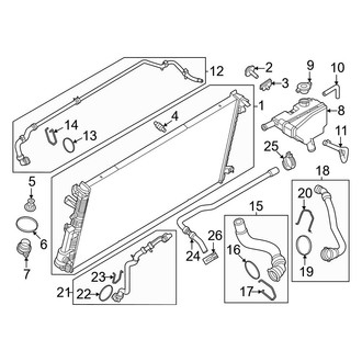 Ford OE - Cooling - Radiator & Components (Auxilliary, Cooling System)