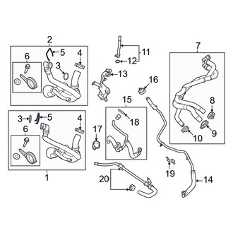 Ford OE - Lower Radiator Coolant Hose C-Clip