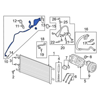 Ford OE - A/C Refrigerant Liquid Hose
