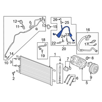 Ford OE - A/C Refrigerant Discharge Hose