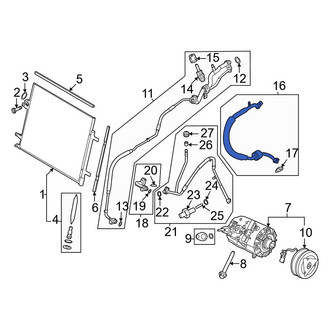 Ford OE - A/C Refrigerant Suction Hose