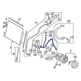 Ford OE - Rear A/C Refrigerant Discharge Hose
