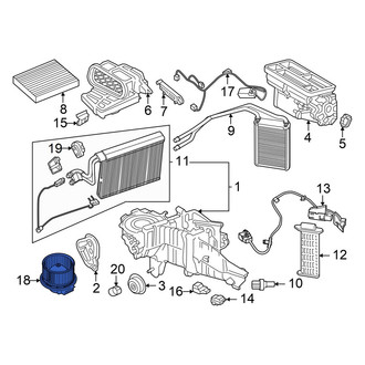 Ford OE - HVAC Blower Motor Assembly