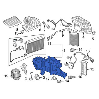 Ford OE - A/C Evaporator Core and Case Assembly