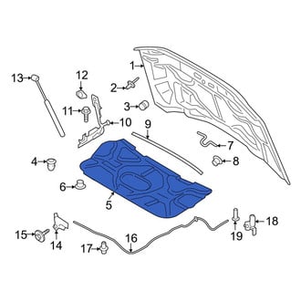 Ford OE - Front Hood Insulation Pad