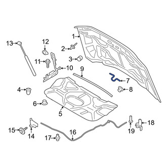 Ford OE - Front Hood Latch Striker Plate