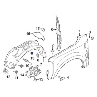 Ford OE - Fender Liner Nut