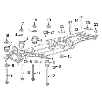 Ford OE - Frame & Components (Body Mounting), (SuperCab)