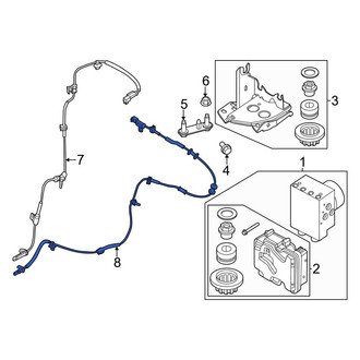 Ford OE - Rear ABS Wheel Speed Sensor