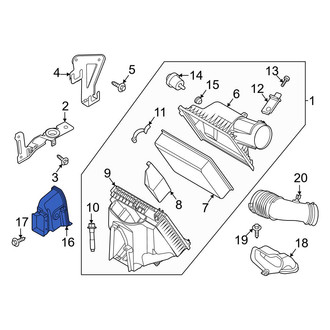 Ford OE - Front Lower Engine Air Intake Hose