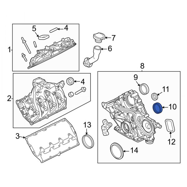 トシページ Ford OE BC3Z6020DA - Engine Timing Cover Gasket