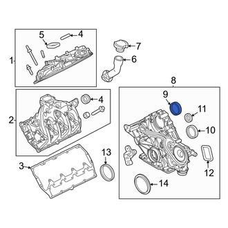 Ford OE - Left Engine Timing Cover Gasket