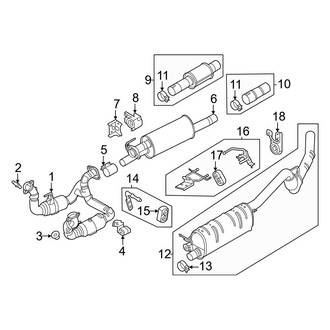 Ford OE - Exhaust System - Exhaust Components (7.3L)