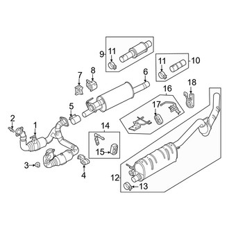 Ford OE - Exhaust System - Exhaust Components (6.8L)