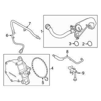 Ford OE - Emission System - Emission Components (Vacuum Pump & Hoses), (6.7L)