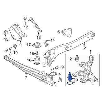 Ford OE - Front Lower Suspension Ball Joint