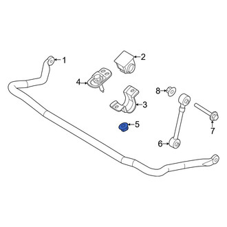 Ford OE - Suspension Stabilizer Bar Bracket Nut