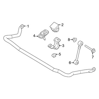 Ford OE - Front Suspension - Stabilizer Bar & Components (RWD)