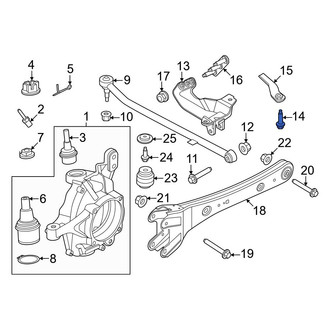 Ford OE - Suspension Track Bar Bolt