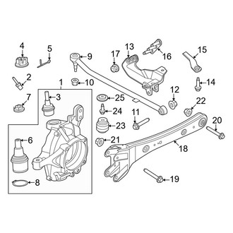 Ford OE - Front Suspension - Suspension Components (4WD)