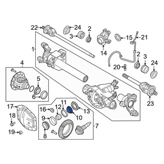 Ford OE - Front Outer Differential Pinion Bearing