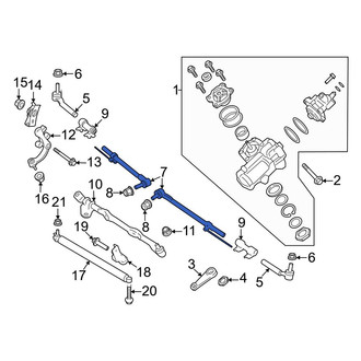 Ford OE - Left Inner Steering Tie Rod End