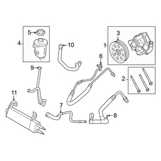 Ford OE - Steering Gear & Linkage - Pump & Hoses