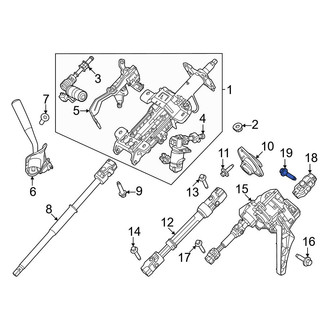 Ford OE - Steering Column U-Joint Bolt