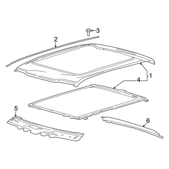 Ford OE - Cab - Roof (With Panoramic), (King Ranch / Lariat / Platinum / XL / XLT Crew Cab)