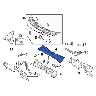 Ford OE - Cowl Grille Panel